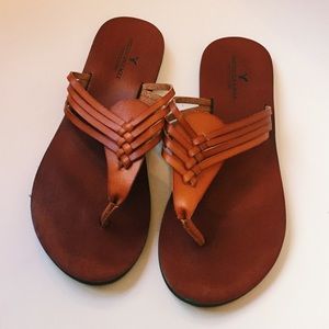 American Eagle Outfitters brown sandals